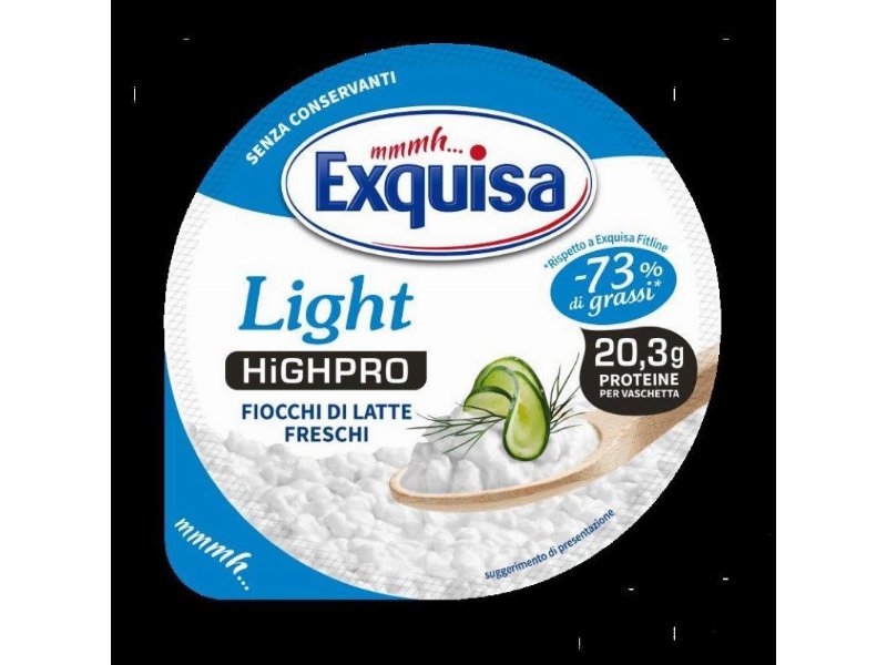 Exquisa presenta Fiocchi di latte freschi light