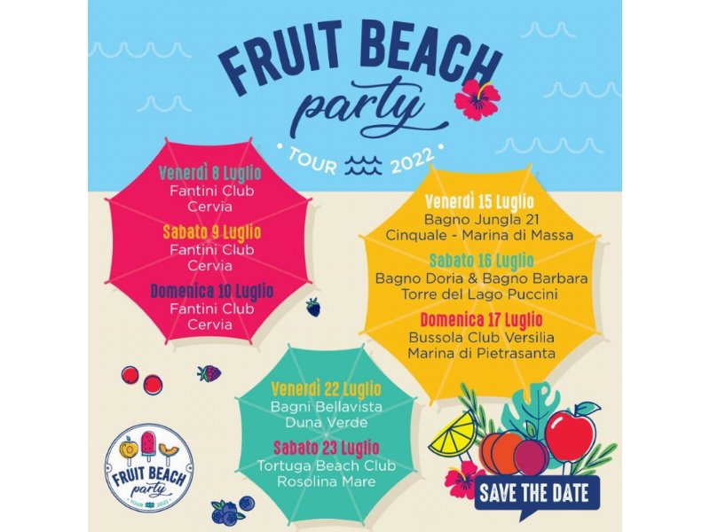 Fruit Beach Party, l'ortofrutta in tour nelle spiagge