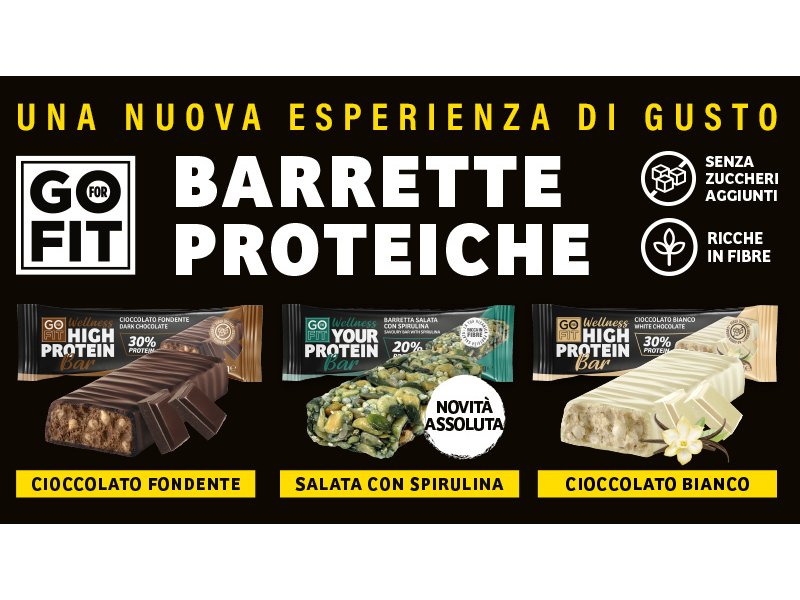 Go For Fit lancia tre nuove referenze di barrette high-protein