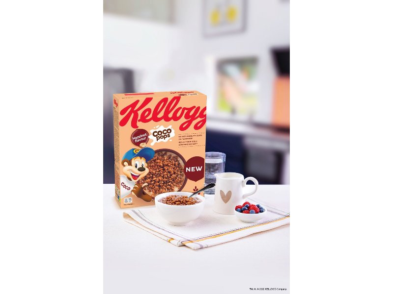 Kellogg arricchisce la gamma Coco Pops con una nuova referenza al gusto nocciola