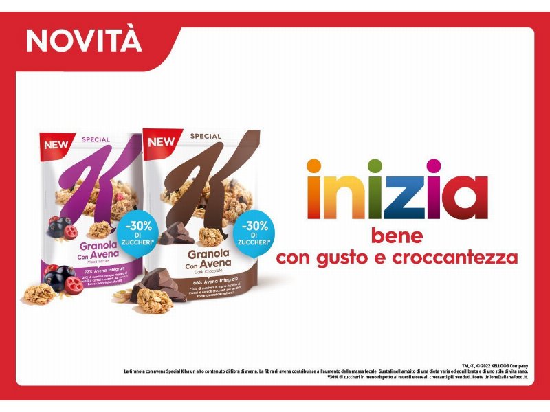 Kellogg innova la linea Special K con la nuova Special K Granola