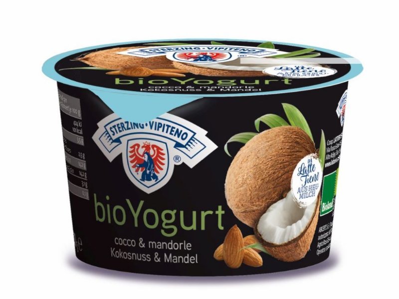 Latteria Vipiteno: sì al bioYogurt cocco e mandorle