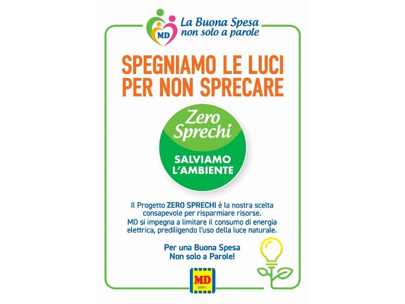 Md, all'avvio un progetto di risparmio energetico su tutti gli 800 punti vendita della catena