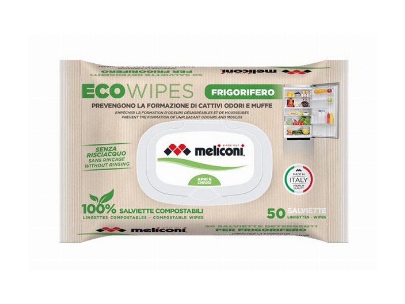 Meliconi presenta le salviette Eco Wipes per frigorifero