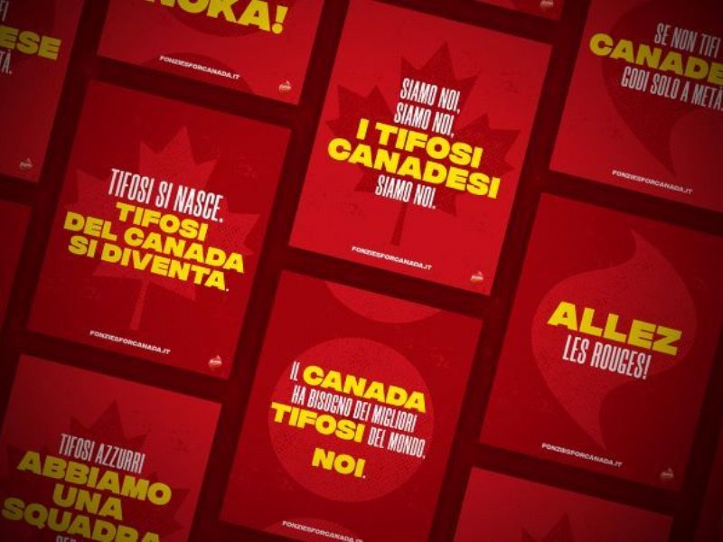 Mondiali al via senza l’Italia. Fonzies lancia la campagna “Fonzies for Canada”