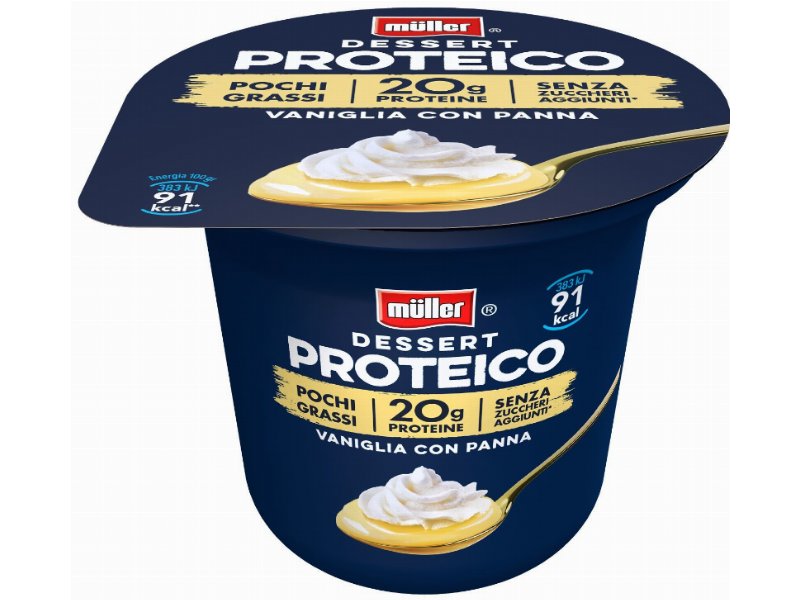 Müller amplia l’offerta dei dessert proteici