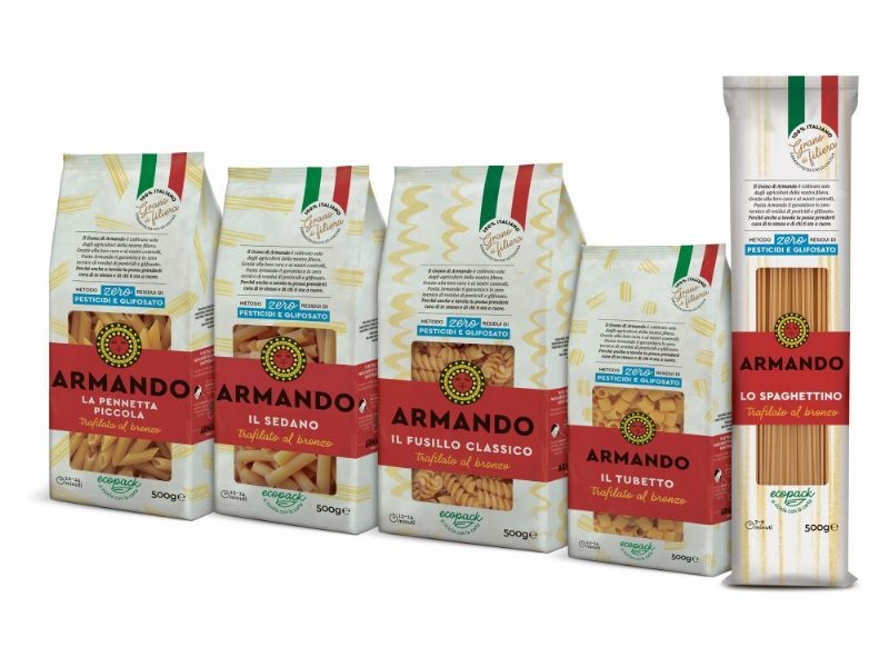 Pasta Armando aggiunge 5 nuovi formati alla sua linea realizzata con solo grano 100% italiano