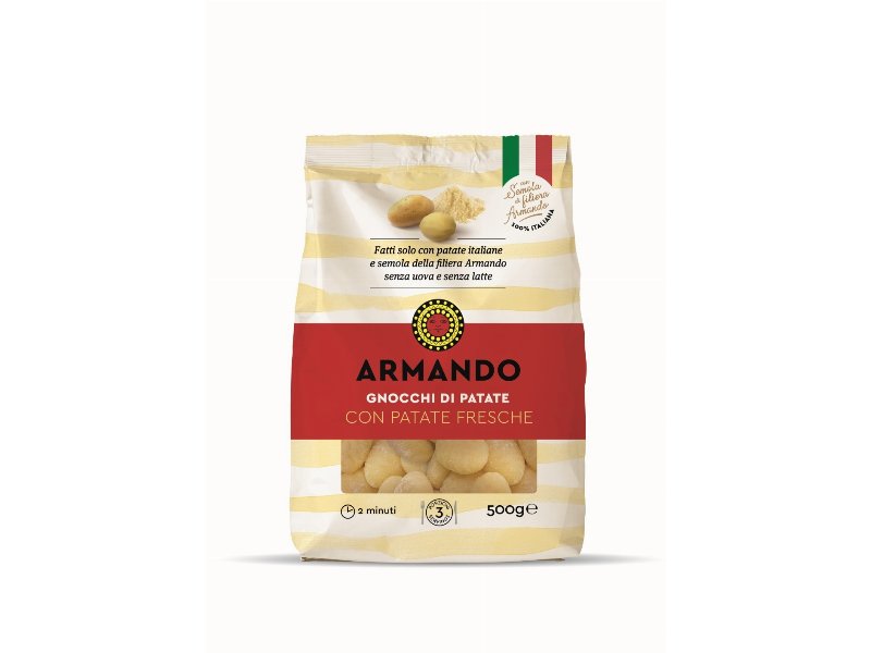 Pasta Armando lancia gli Gnocchi di patate senza uova e latte