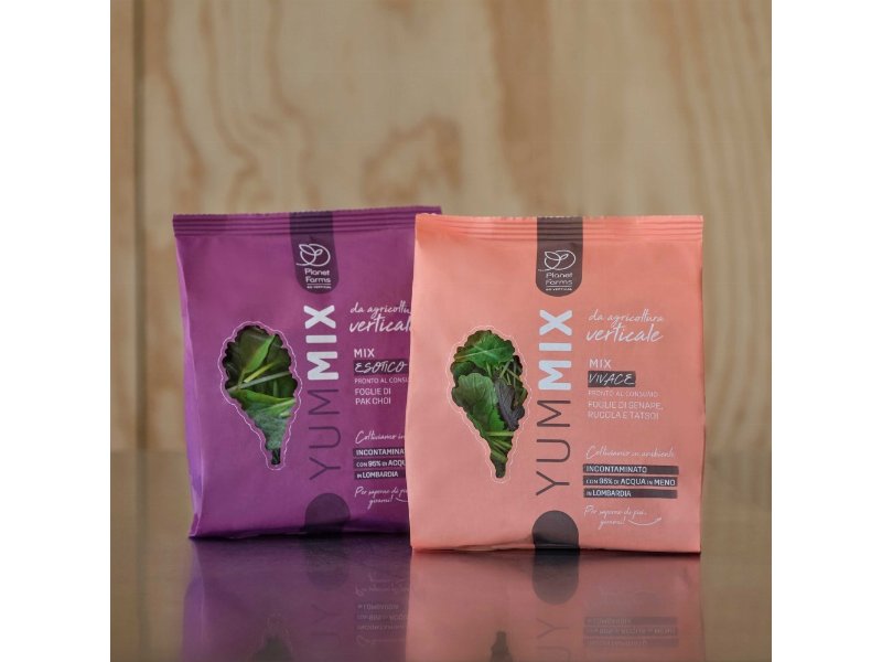 Planet Farms amplia la gamma delle insalate verticali con Yummix esotico e Yummix vivace