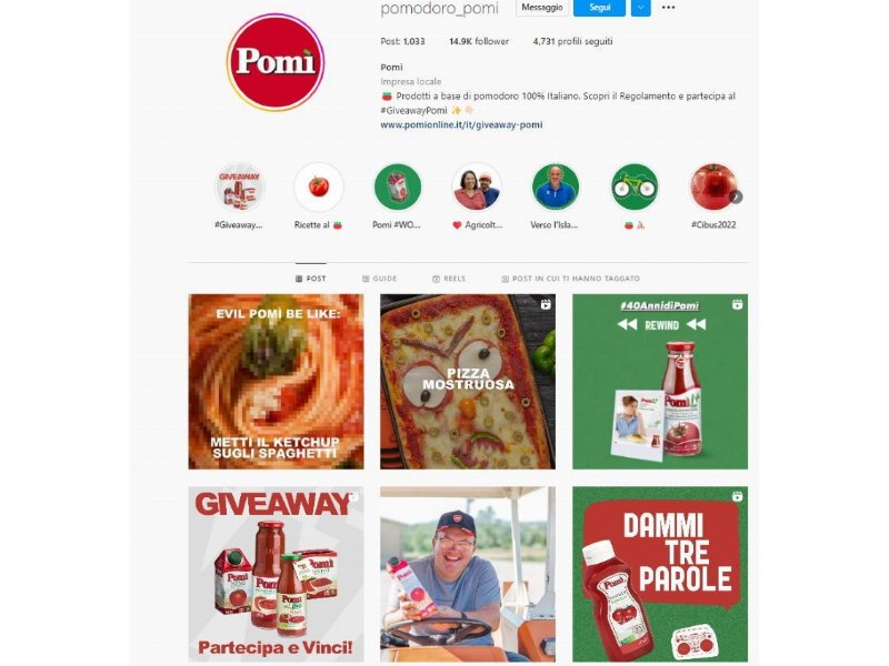 Pomì lancia il suo primo giveaway in Italia