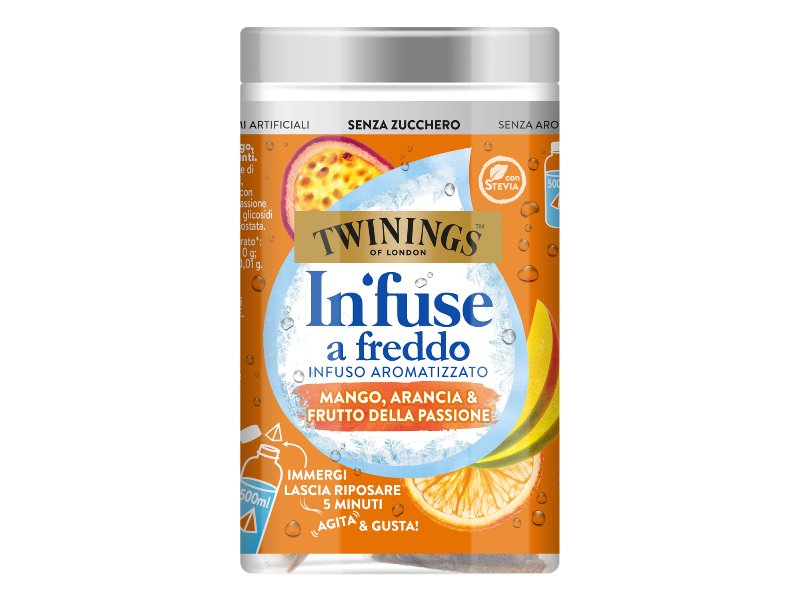 Twinings presenta In’fuse a freddo, la nuova linea di infusi a freddo aromatizzati