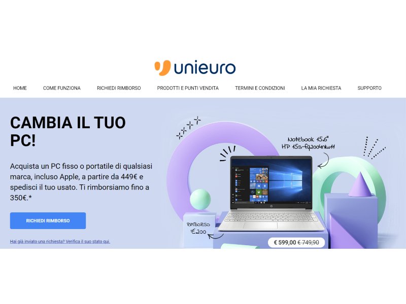 Unieuro, al via la promozione "Cambia il tuo vecchio PC"