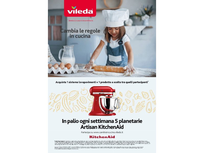 Vileda: nuovo concorso “Cambia le regole in cucina”