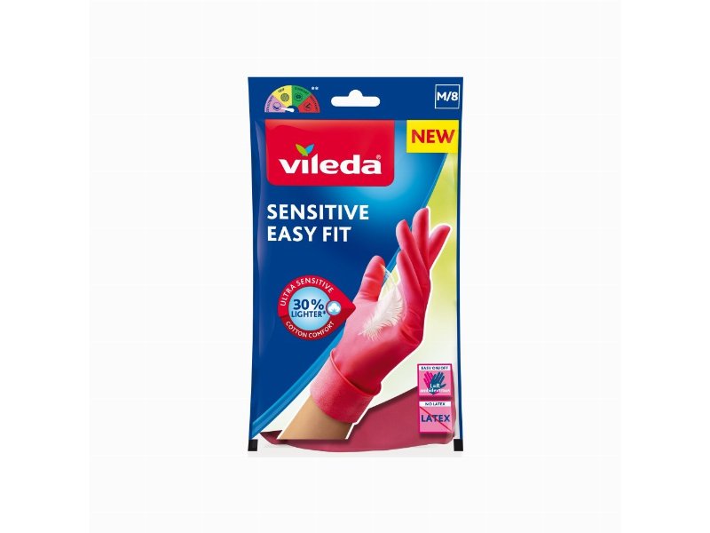 Vileda sensitive easy fit in nitrile: i nuovi guanti casalinghi