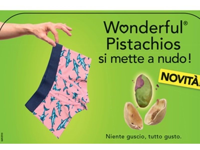 Wonderful mette “a nudo” i pistacchi: niente guscio, tutto gusto