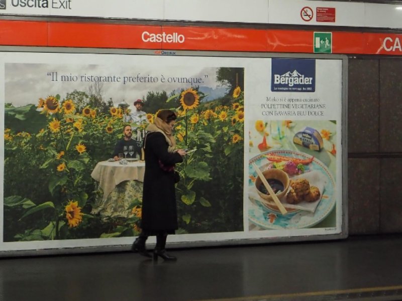 Bergader entra con una nuova campagna di outdoor advertising nelle metropolitane di Milano e Roma