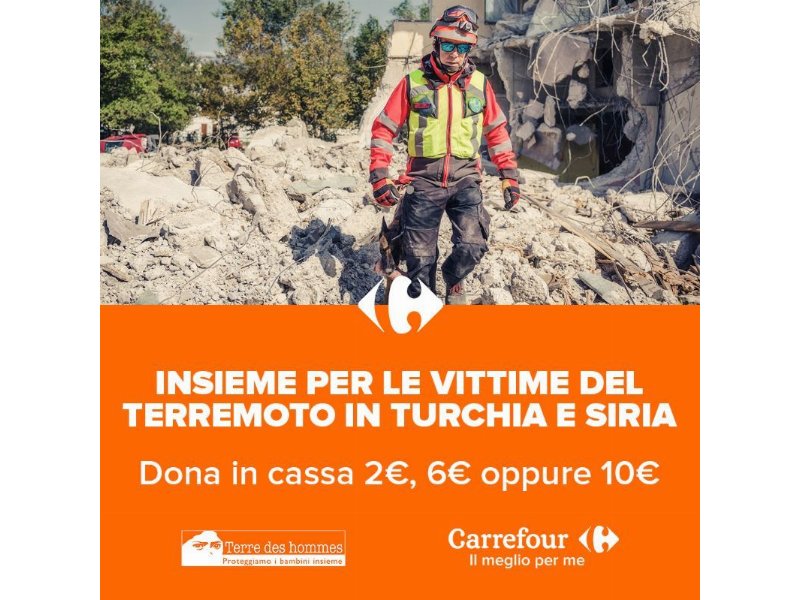 Carrefour Italia al fianco della Ong Terre des Hommes