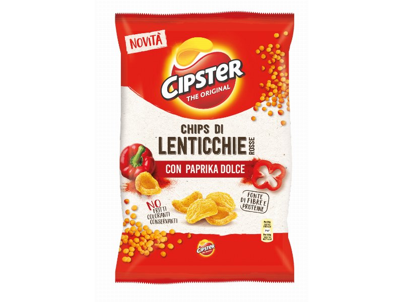 Cipster lancia chips di lenticchie rosse