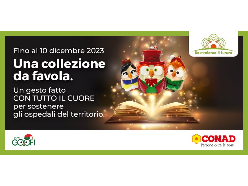 Conad rilancia la collezione solidale Goofi by Egan a sostegno dei reparti pediatrici