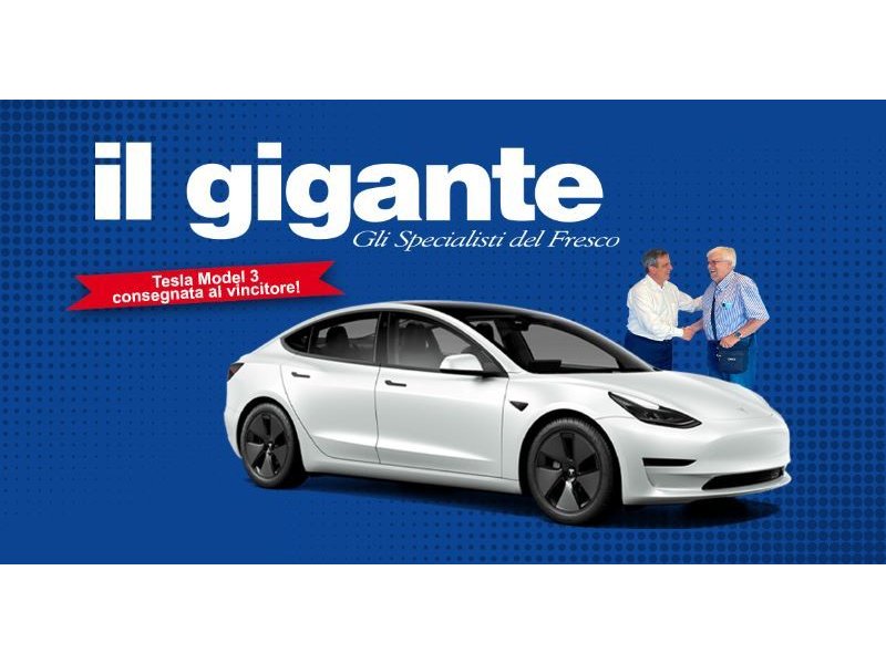 Concorso anniversario de Il Gigante: consegnata l’ambitissima Tesla