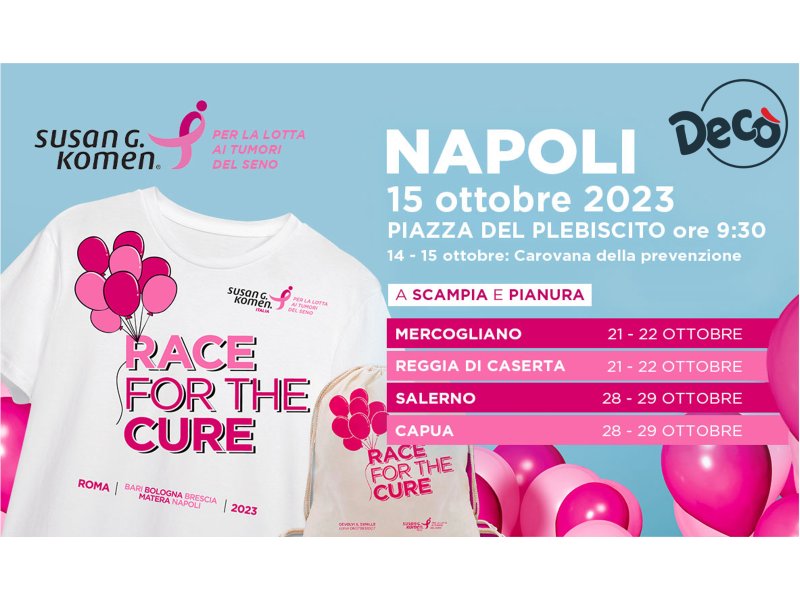 Decò è partner sostenitore della Race for the cure organizzata dall’associazione Susan Komen