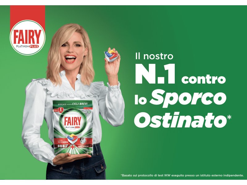 Fairy, al via la nuova campagna televisiva con Michelle Hunziker