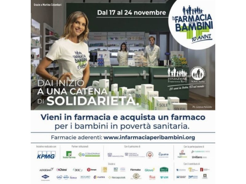 Glovo insieme a Fondazione Francesca Rava per l’iniziativa “In Farmacia per i bambini”