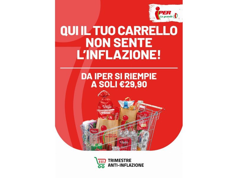 Iper La grande i continua il suo impegno verso la convenienza con il carrello anti-inflazione