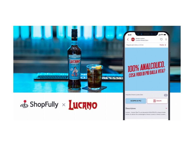 Lucano 1894 sceglie Shopfully per incentivare le vendite di Lucano Amaro Zero