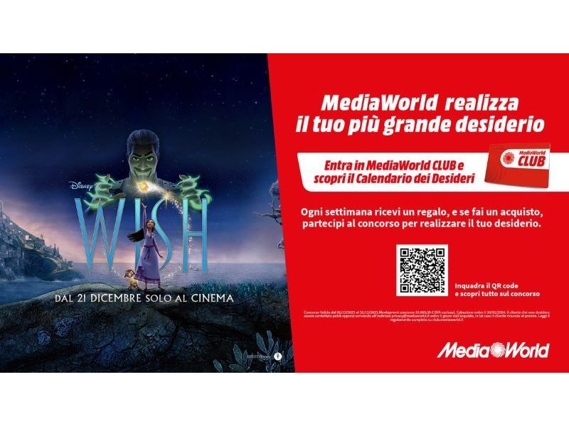 MediaWorld lancia la campagna “I tuoi desideri diventano realtà”