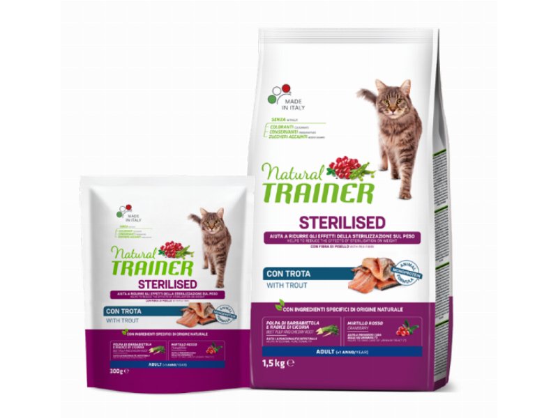 Natural Trainer amplia la gamma per gatti sterilizzati