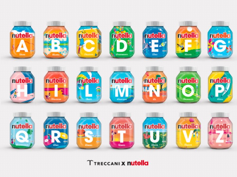 “Nutella Parole”, la limited edition  in collaborazione con Treccani che celebra le parole