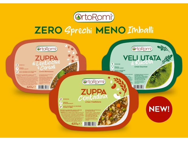 OrtoRomi rivoluziona l’assortimento delle zuppe