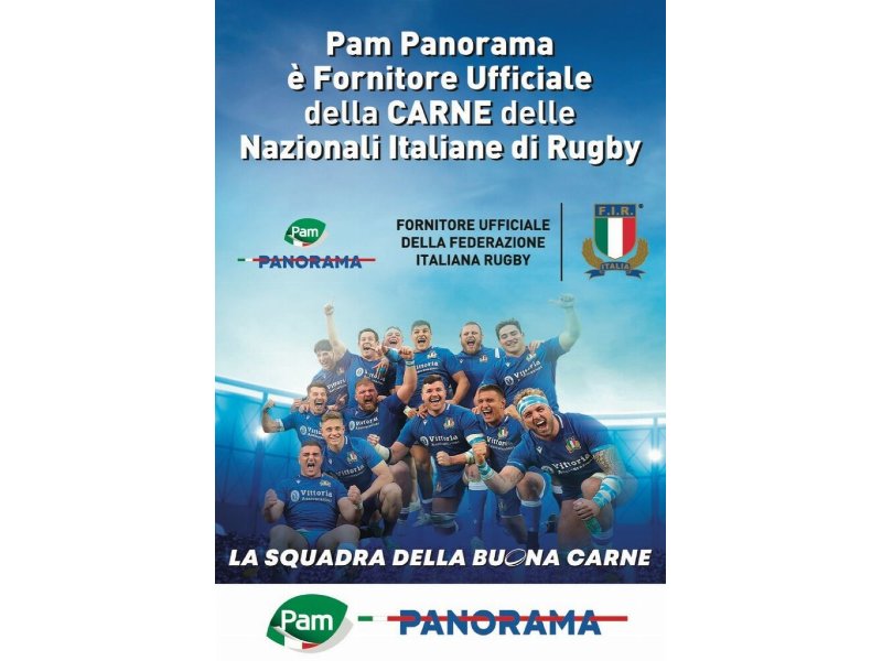 Pam Panorama fornitore ufficiale carne per le squadre nazionali seniores maschili e femminili di rugby