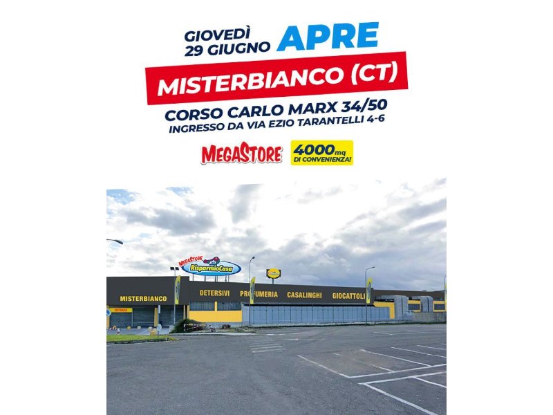 Risparmio casa: apre nuovo megastore a Misterbianco (Ct).