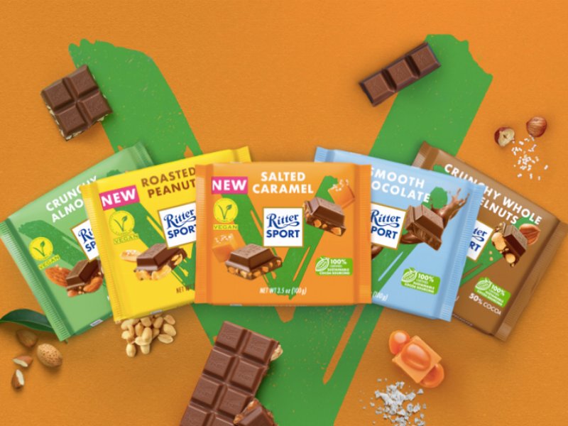 Ritter Sport: in arrivo la nuova linea di cioccolato vegan