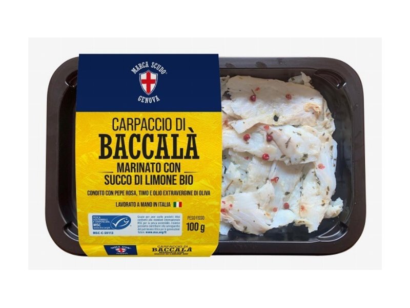 Unifrigo Gadus presenta il Carpaccio di baccalà marinato