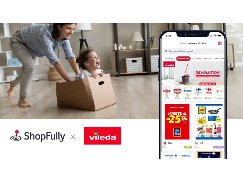 Vileda e Shopfully insieme per incentivare gli acquisti di Revolution