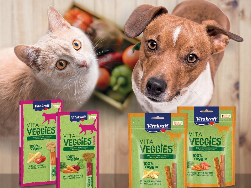 Vita Veggies, snack 100% vegetariani per cani e gatti