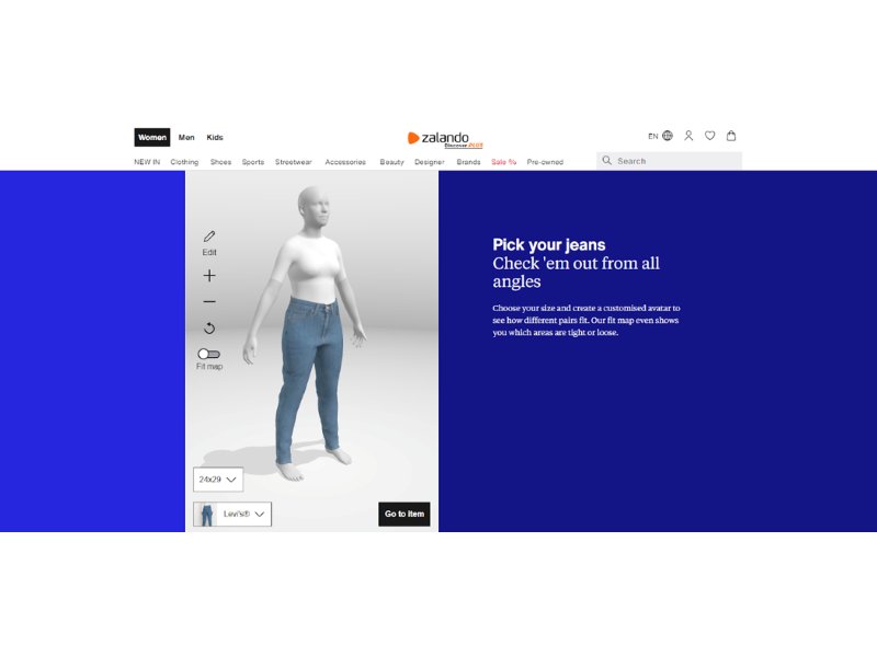 Zalando lancia il suo camerino virtuale per milioni di clienti