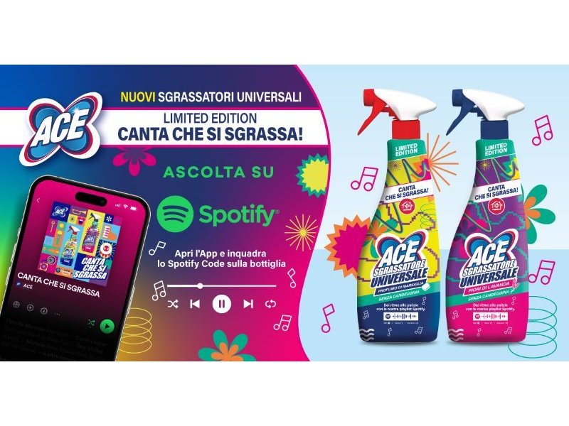 Ace e Spotify insieme per "Canta che si sgrassa"