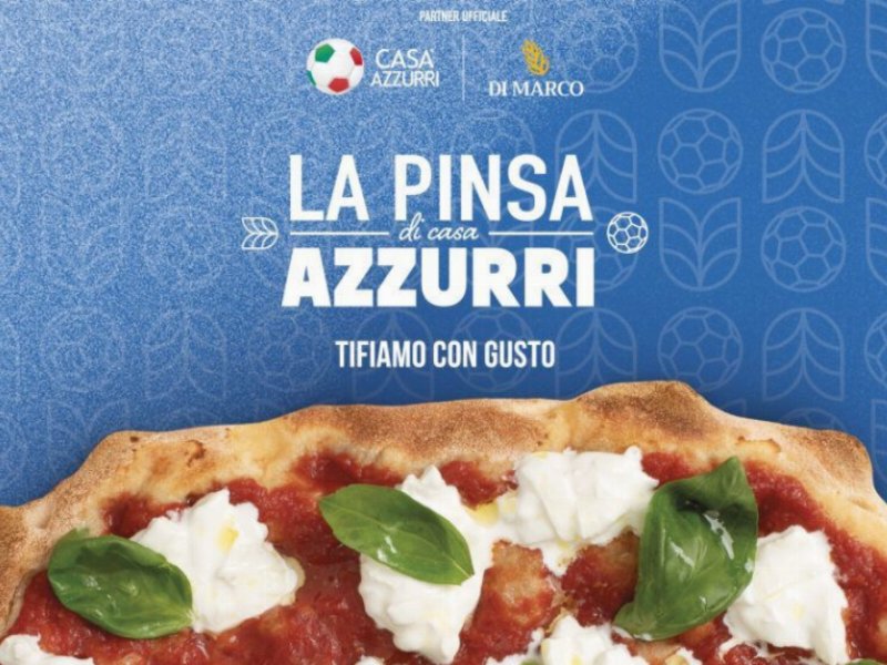 La pinsa romana Di Marco è official partner di Casa Azzurri