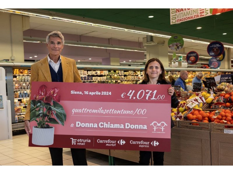 Etruria Retail sostiene l’associazione Donna chiama Donna