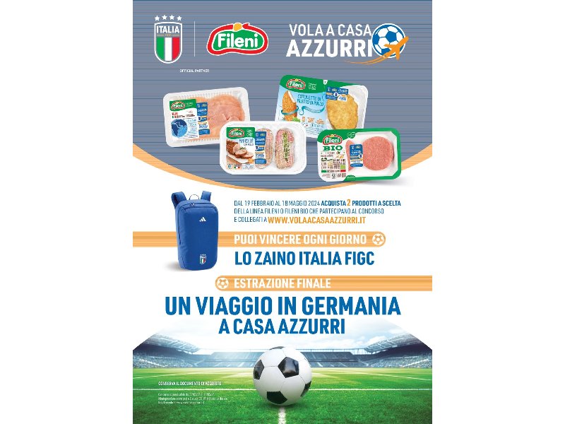 Fileni presenta il nuovo concorso che celebra gli azzurri