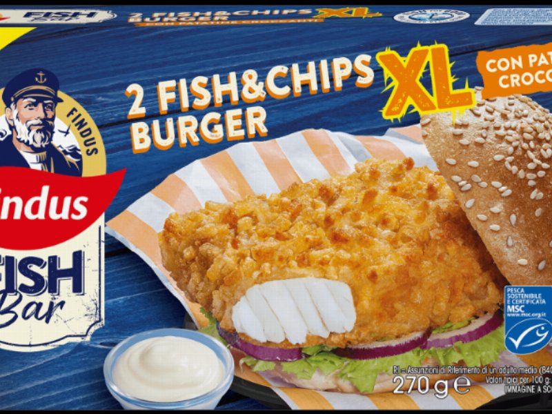 Findus rilancia la linea Fish Bar con due referenze in formato Xl