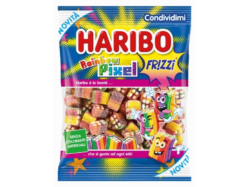 Haribo: sono arrivate le fr!zzi rainbow pixel