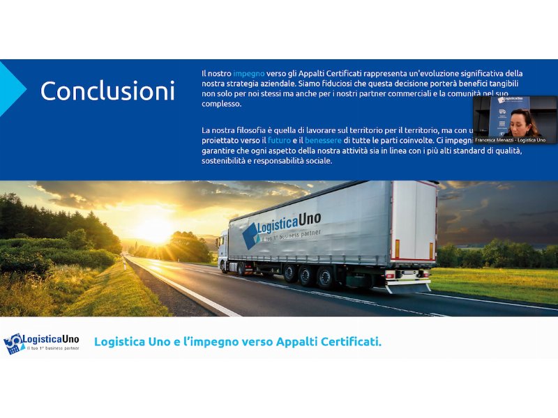 Logistica Uno accelera sugli appalti certificati