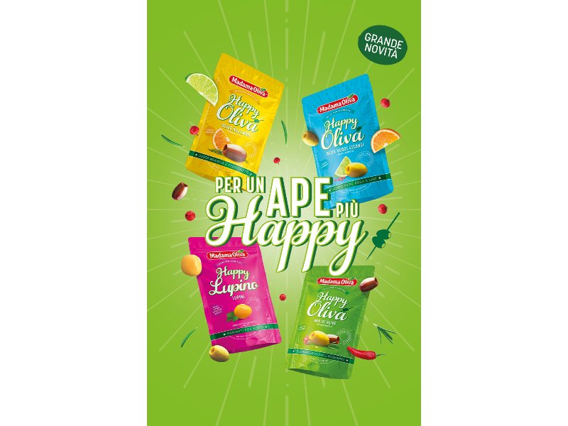 Madama Oliva lancia la nuova linea dedicata all’aperitivo che diventa sempre più “Happy”