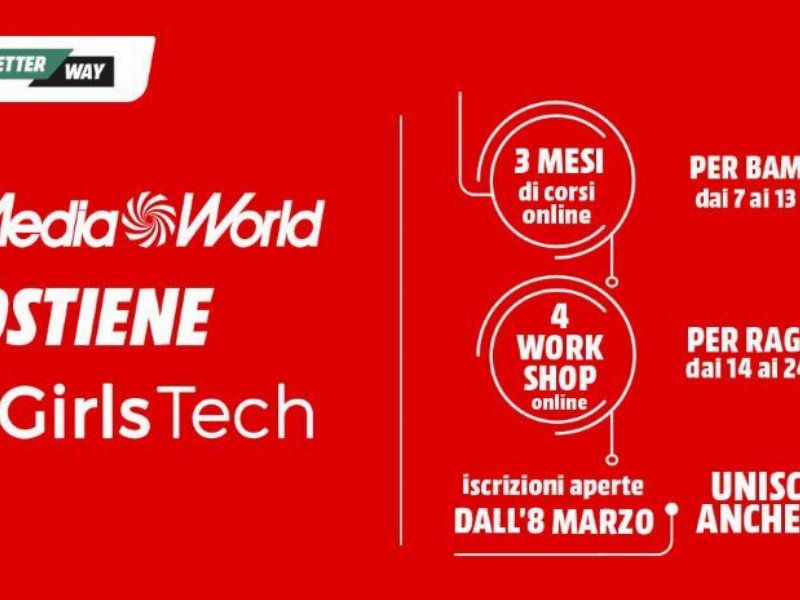 MediaWorld con GirlsTech per ridurre la disparità di genere