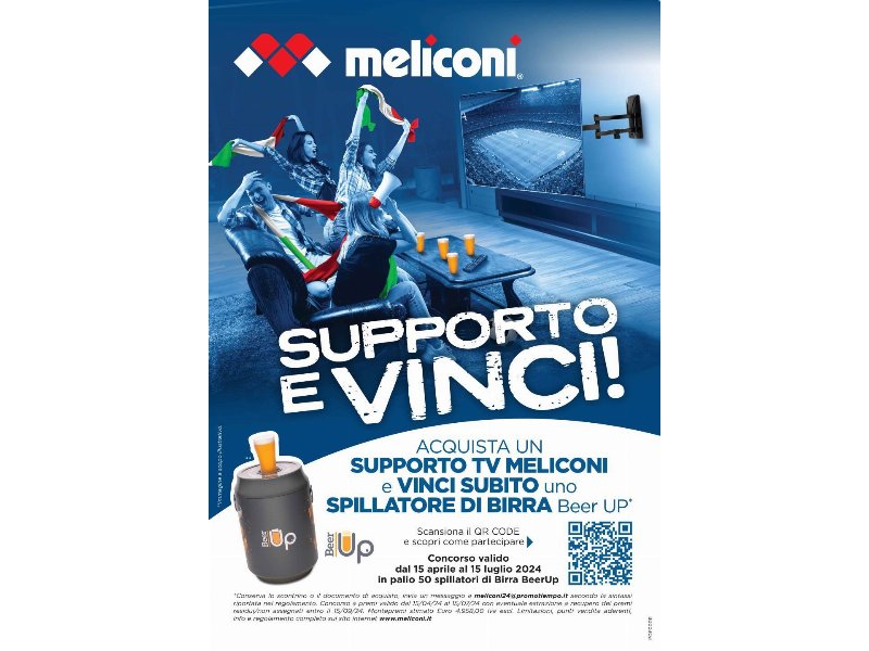 Meliconi: è attivo il concorso "Supporto e Vinci"